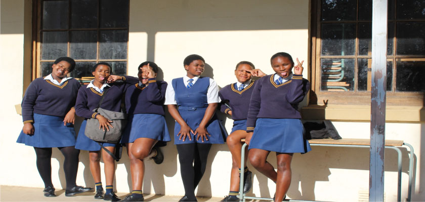 Learners at Blythswood High School